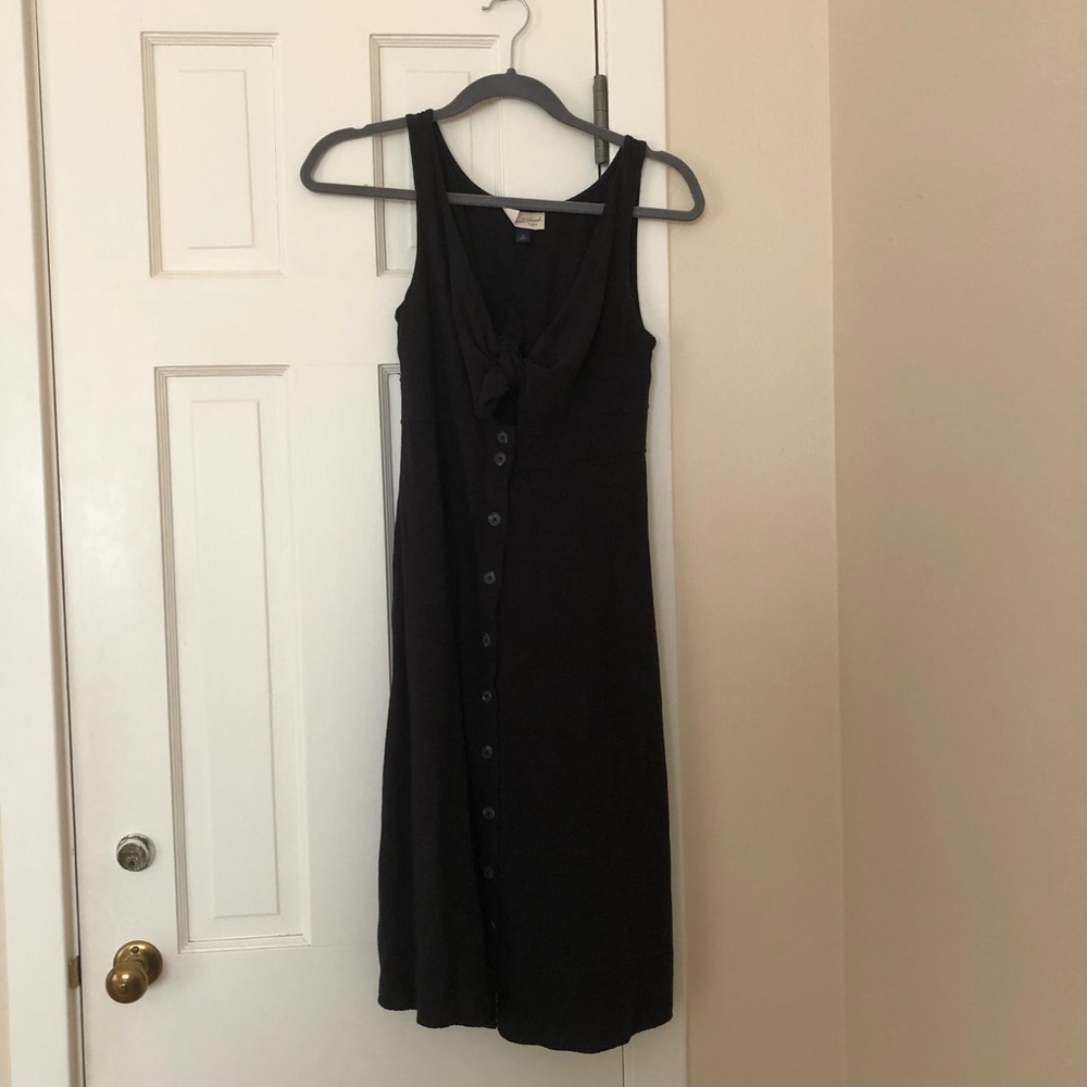 Linen Tie front dress